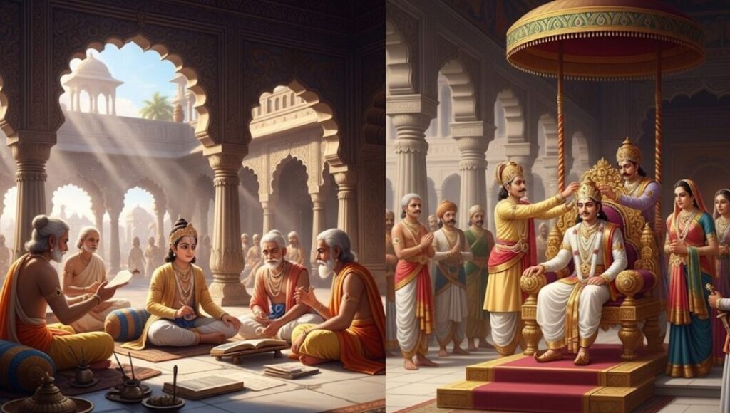 रामभद्र_का_प्रारंभिक_जीवन_और_उत्तराधिकार