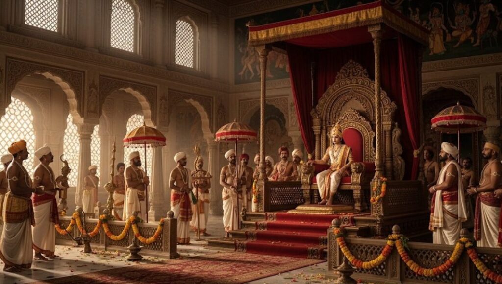 गद्दी_पर_बैठना