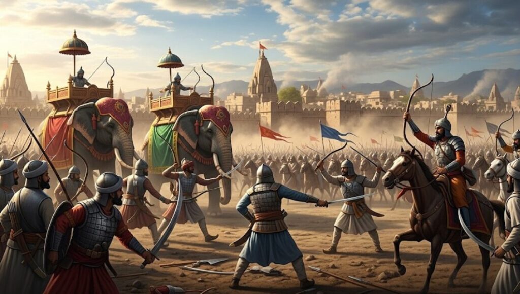 त्रिपक्षीय_संघर्ष (Tripartite Struggle) — कन्नौज_पर_नियंत्रण_की_लड़ाई