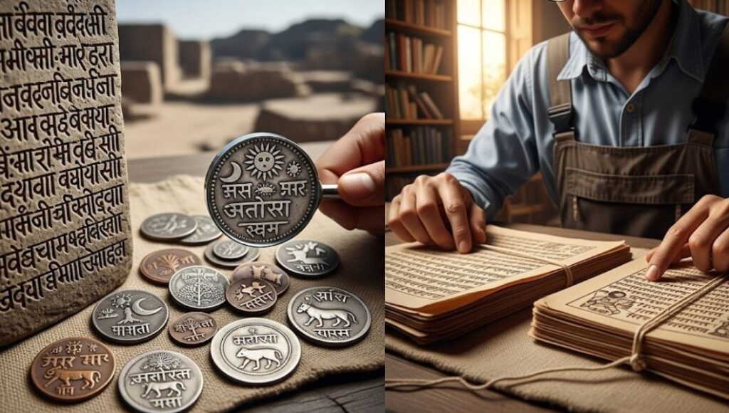 सिक्का-प्रमाण_और_अभिलेखीय_प्रमाण
