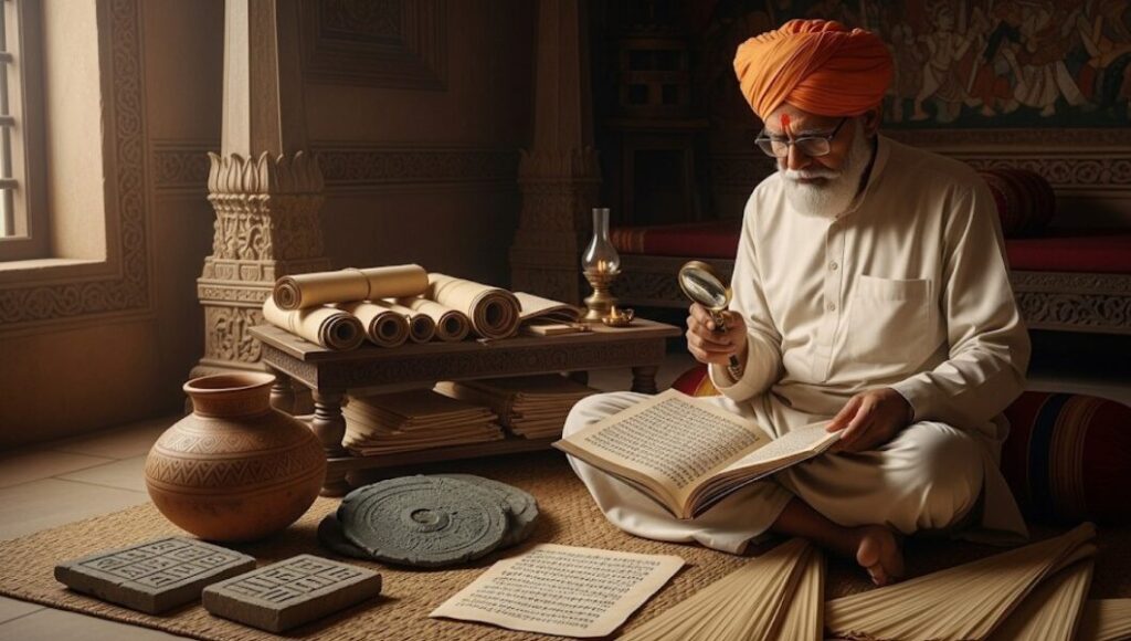 स्रोत_और_प्रमाण (Primary & Secondary Sources)