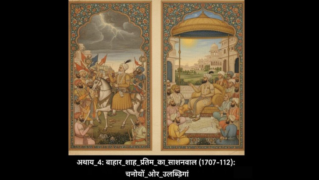 अध्याय_4: बहादुर_शाह_प्रथम_का_शासनकाल (1707-1712): प्रमुख_चुनौतियाँ_और_उपलब्धियाँ