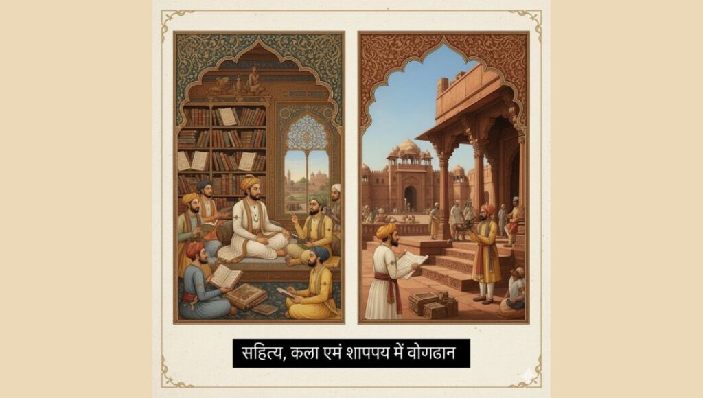 साहित्य, कला_एवं_स्थापत्य_में_योगदान