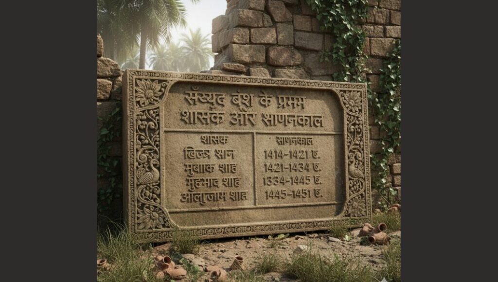 सैय्यद_वंश_के_प्रमुख_शासक_और_शासनकाल